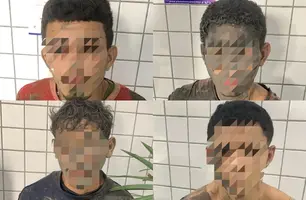 Quatro suspeitos de invadir casa e executar mulher são presos em Luís Correia (Foto: Reprodução/Polícia Civil)