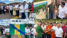 Rafael Fonteles entrega asfalto e anuncia novos investimentos em Nazaré (Foto: Conecta Piauí)