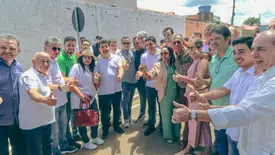 Rafael Fonteles entrega obras de mobilidade urbana e saúde em Corrente (Foto: João Allbert)