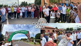Rafael Fonteles entrega obras e amplia serviços em Campo Largo do Piauí (Foto: Conecta Piauí)