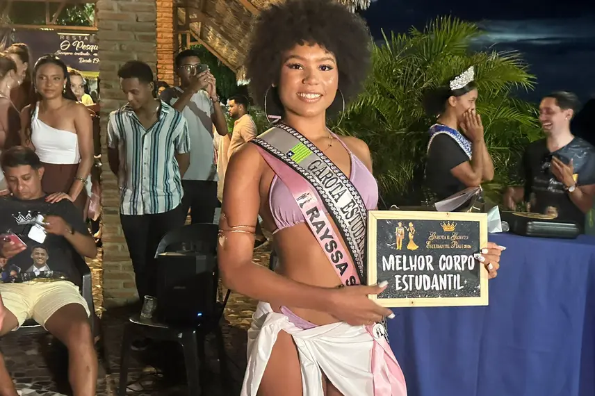 Rayssa da Cruz Silva, vencedora do corpo mais bonito