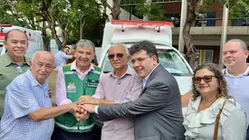 Ribeiro Gonçalves recebe nova ambulância para o Hospital Municipal Arlindo Borges (Foto: Reprodução)