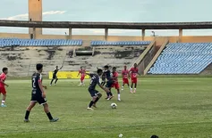 River e Teresina empatam sem gols em jogo truncado pelo Sub-15