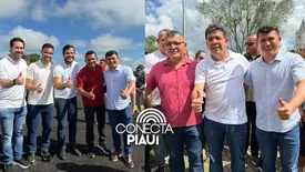 Rubens Vieira e Rafael Fonteles reforçam ações em segurança e saúde em Batalha (Foto: Reprodução)