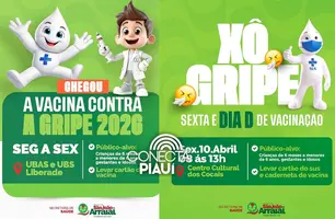 Secretaria de Saúde de São João do Arraial realiza Dia D de vacinação contra gripe (Foto: Reprodução)