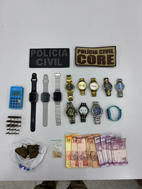 Suspeito de roubar joias de motorista é preso com drogas e munições em Teresina