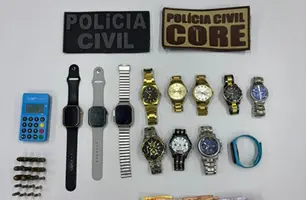 Suspeito de roubar joias de motorista é preso com drogas e munições em Teresina (Foto: Divulgação/Polícia Civil)