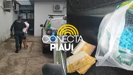 Suspeito de tráfico de drogas é preso em 'boca de fumo' na zona Leste de Teresina (Foto: Repórter 12/Conecta Piauí)