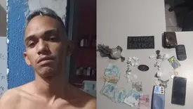 Suspeito de violência doméstica e tráfico de drogas é preso em Teresina (Foto: Reprodução)