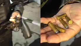 Suspeito reincidente é flagrado com arma e levado à Central em Teresina (Foto: Reprodução)