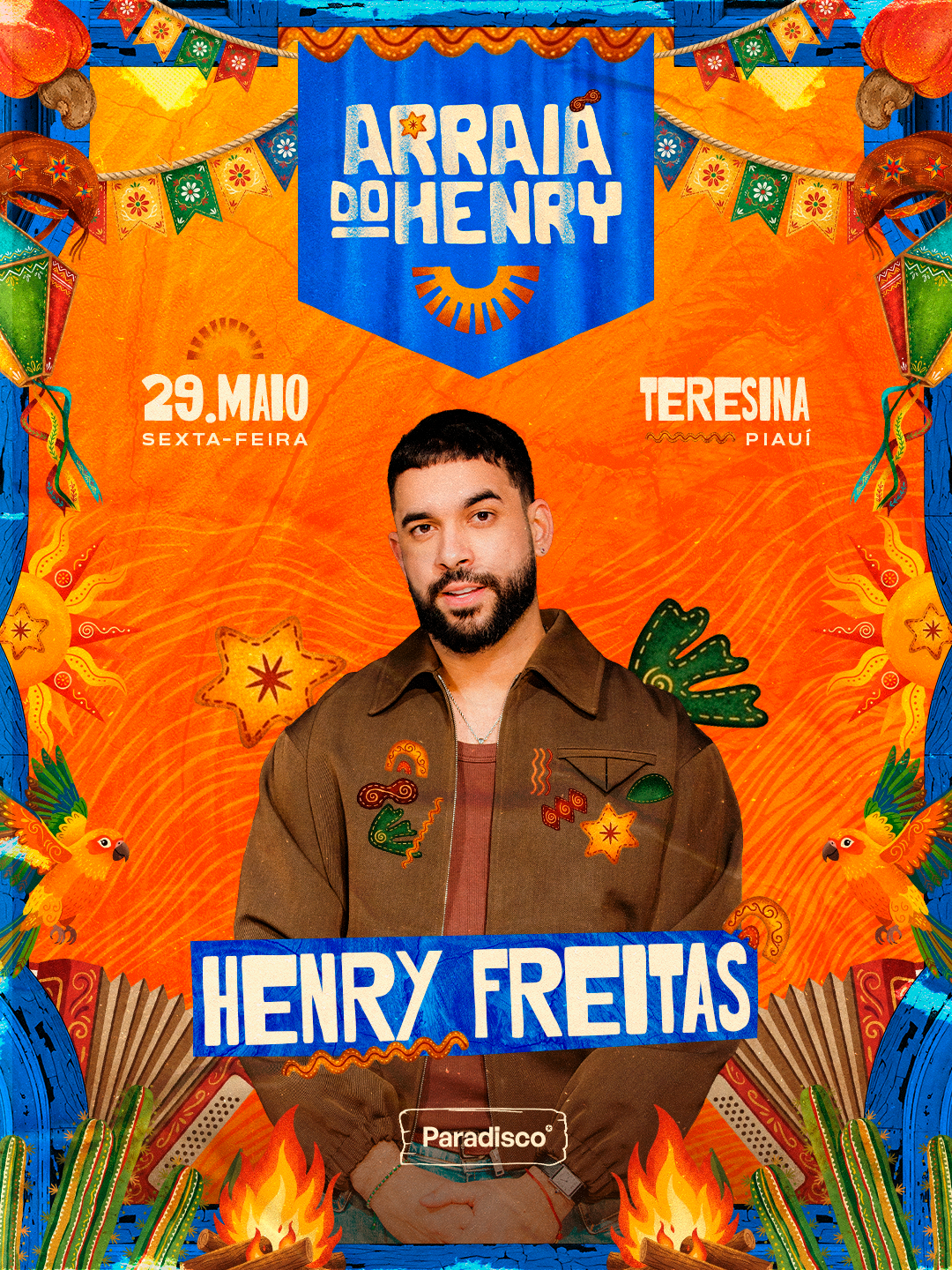 Teresina recebe Arraiá do Henry Freitas com clima de São João