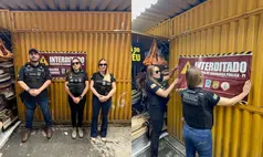 Trailer usado como fachada para o tráfico de drogas é interditado em Teresina