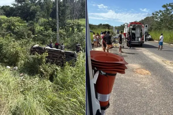 Três morrem após caminhonete perder controle na BR-235 no sul do Piauí