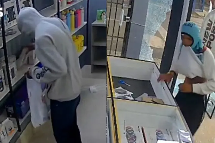 Trio arromba loja e faz arrastão em Floriano; ação foi flagrada em vídeo