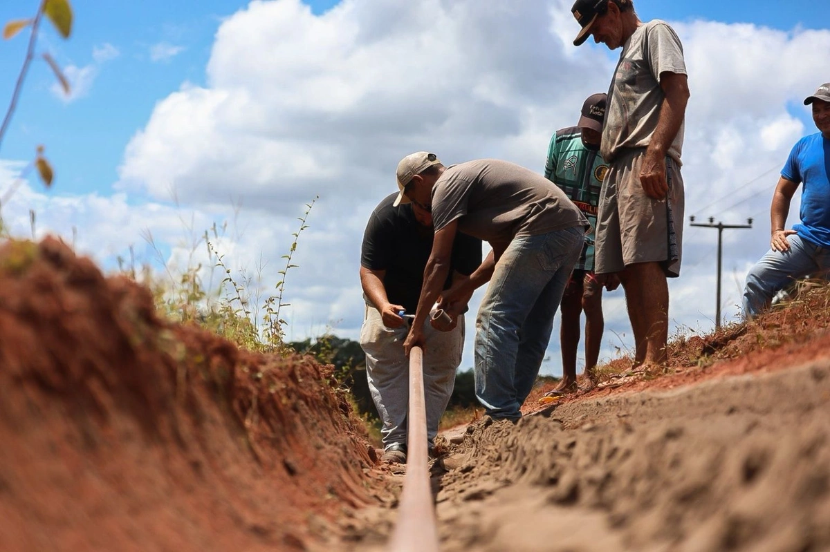 Uruçuí inicia implantação de rede de abastecimento de água no povoado Ambrósio