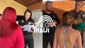 Vídeo: veja o momento em que blogueiras são alvos em operação contra o 'Tigrinho' (Foto: Reprodução)