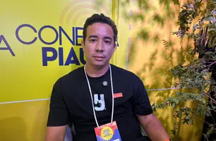 Wesley Damasceno participa de entrevista ao vivo na Feira do Empreendedor 2026 (Foto: Conecta Piauí)