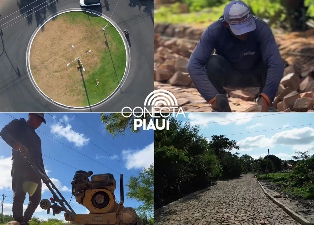 Zona rural de Parnaíba ganha pavimentação e melhora qualidade de vida