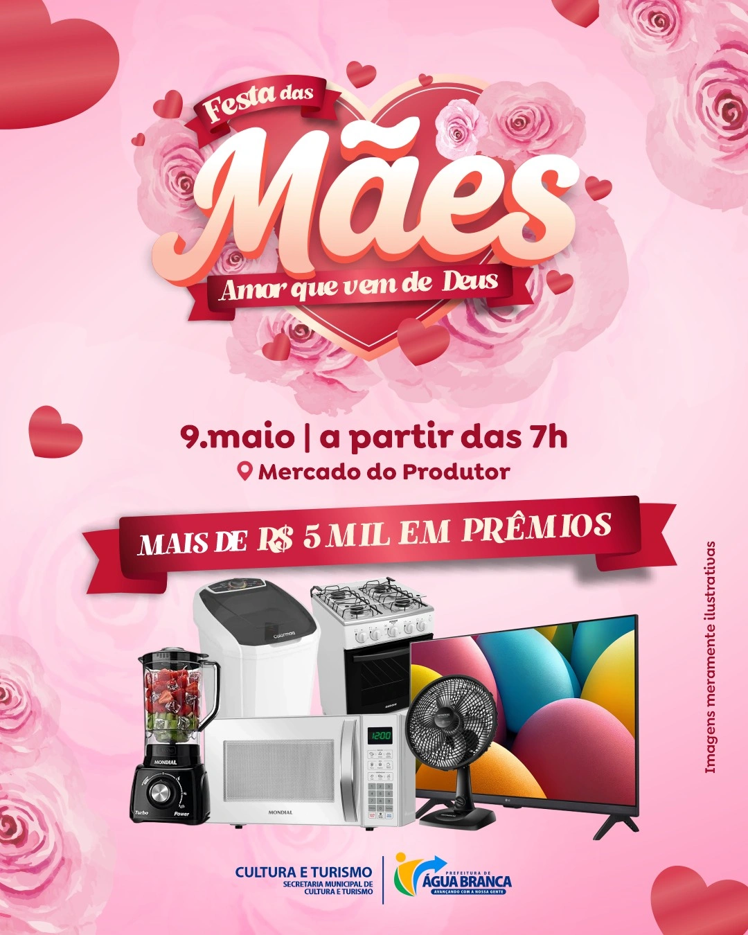 Água Branca prepara Festa das Mães com mais de R$ 5 mil em prêmios