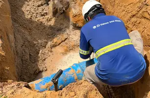 Águas do Piauí executa mais de 1 km de extensões de rede e amplia fornecimento de água em Parnaíba e Luís Correia (Foto: Reprodução)