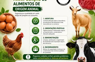 Aroazes promove capacitação sobre manipulação de alimentos de origem animal (Foto: Reprodução)