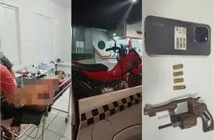 Assaltante morre em confronto com a PM após roubo de moto e celular no Piauí (Foto: Reprodução)