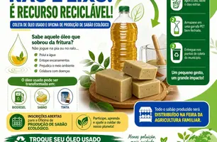 Assunção do Piauí promove coleta de óleo usado e oficina de sabão ecológico (Foto: Reprodução)