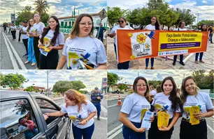 Blitz da Proteção leva alerta contra abuso infantil às ruas de Parnaíba (Foto: Reprodução)