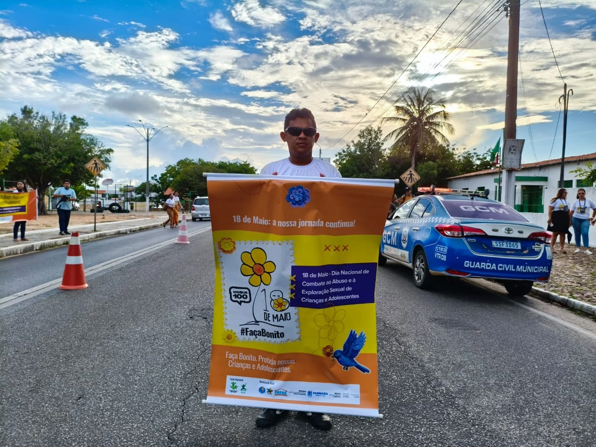 Blitz da Proteção leva alerta contra abuso infantil às ruas de Parnaíba