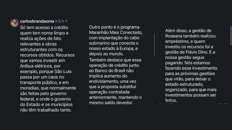 Braide ataca gestão Brandão e recebe reprimenda do governador