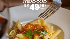 Buffet de massas à vontade anima as quartas-feiras no restaurante (Foto: Reprodução)