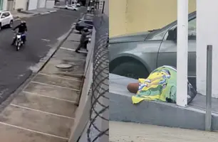 Câmeras registram execução de homem com extensa ficha criminal em Teresina (Foto: Reprodução/Kassio Cavalcante/Conecta Piauí)
