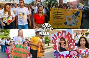 Caminhada “Faça Bonito” mobiliza Parnaíba contra abuso infantil (Foto: Reprodução)