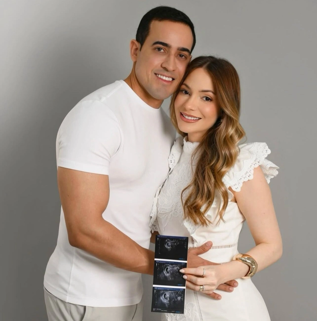Casal Lorena Lima Macêdo e Pablo Macedo estão grávidos da primeira filha