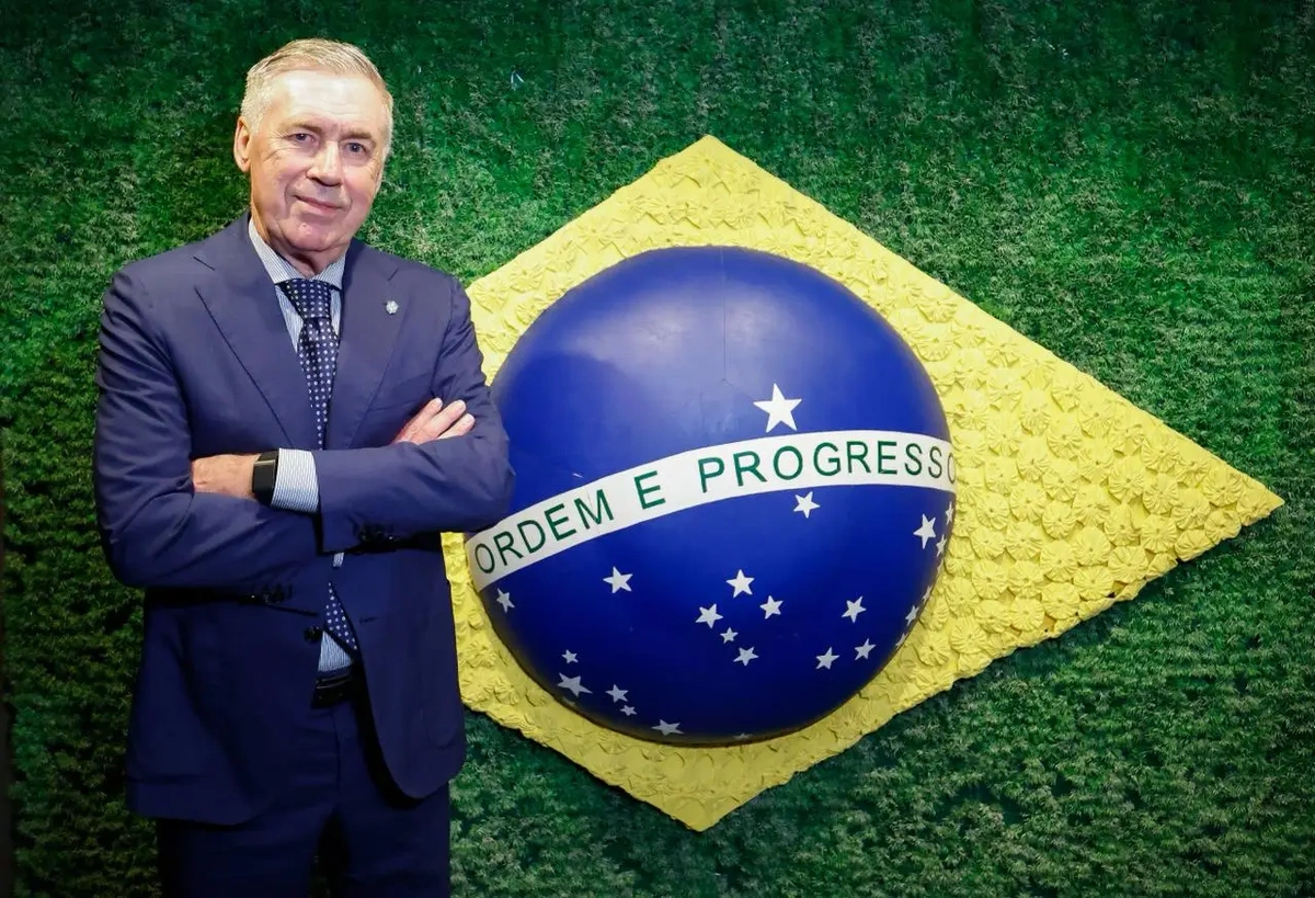 CBF anuncia renovação com técnico Carlo Ancelotti até 2030