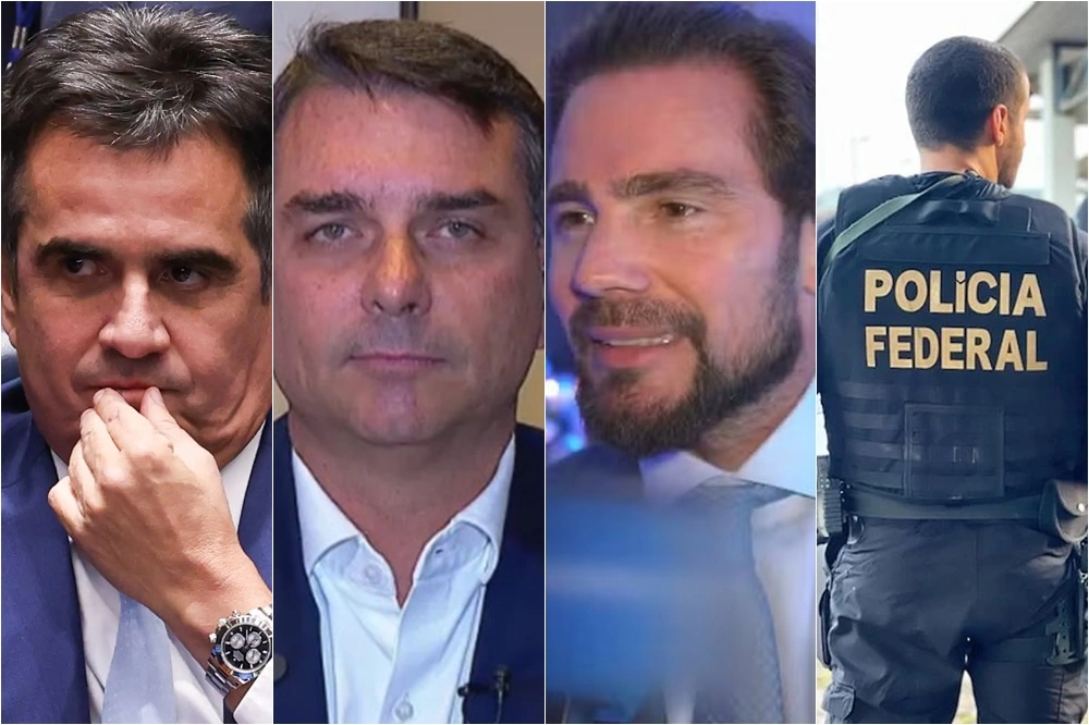 Ciro Nogueira, Flávio Bolsonaro e Daniel Vorcaro