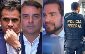 Ciro Nogueira, Flávio Bolsonaro e Daniel Vorcaro
