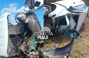 Colisão entre carro e caminhonete deixa dois mortos no Sul do Piauí (Foto: Reprodução)