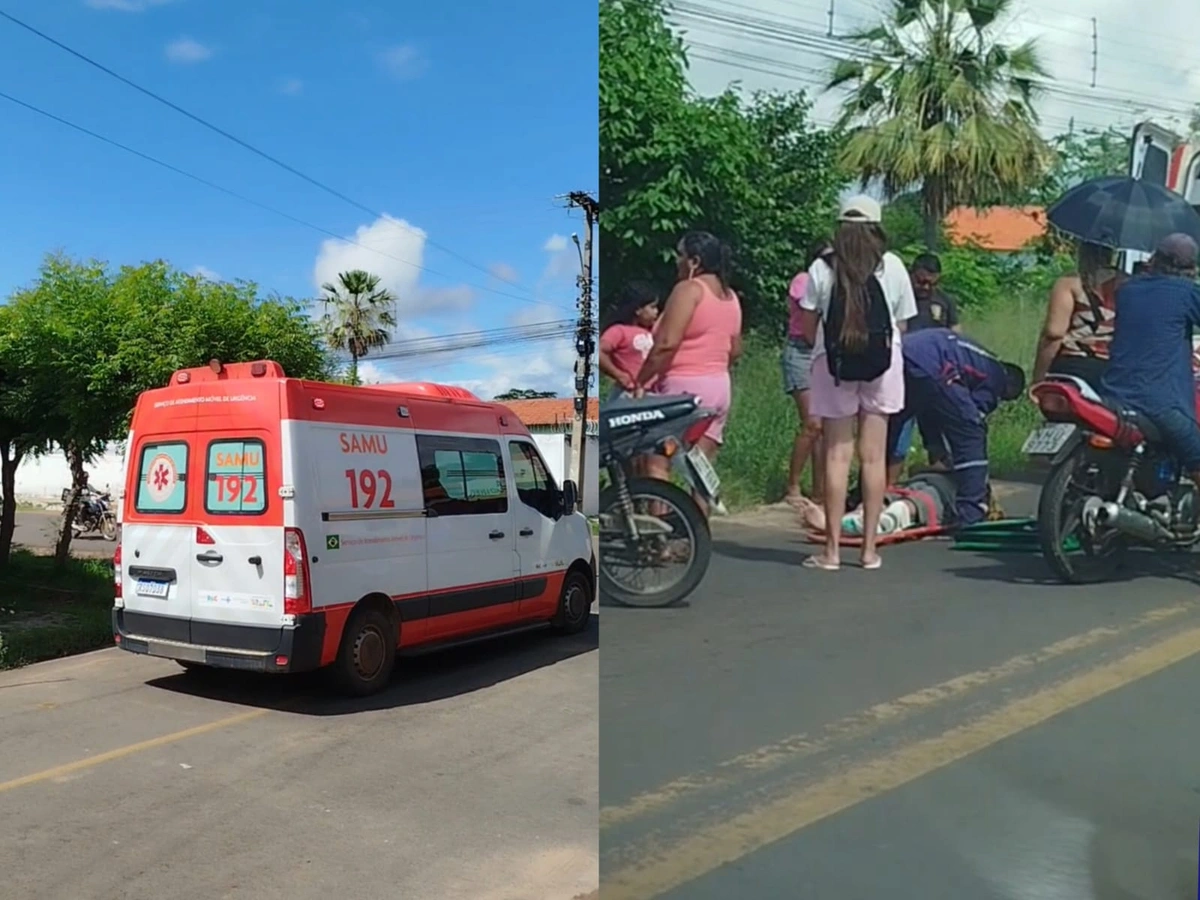 Colisão entre moto e carro deixa Cabeleireiro ferido em Campo Maior