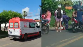 Colisão entre moto e carro deixa Cabeleireiro ferido em Campo Maior (Foto: Reprodução)