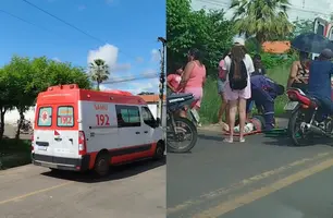Colisão entre moto e carro deixa Cabeleireiro ferido em Campo Maior (Foto: Reprodução)