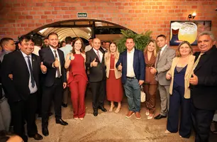 Confraternização durante a Marcha dos Prefeitos em 2025 (Foto: Reprodução)