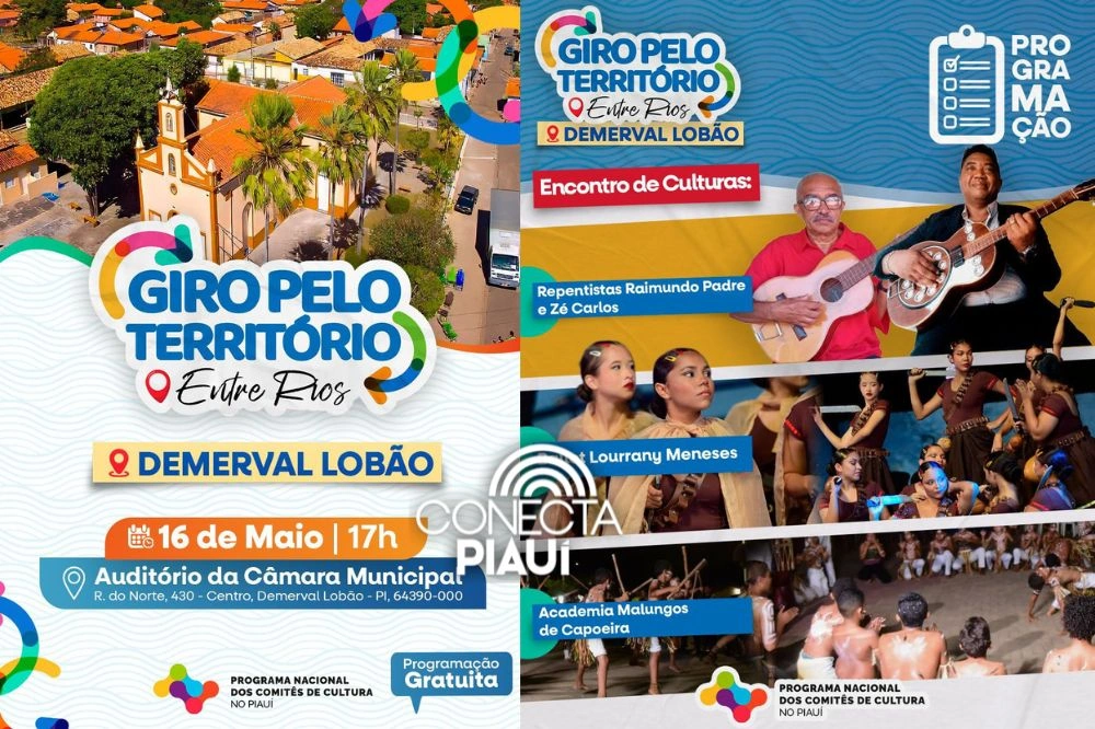 Demerval Lobão recebe Giro Cultural do Território Entre Rios neste sábado