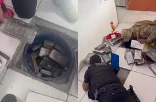 Depósito de drogas para distribuição em Teresina é descoberto no Maranhão (Foto: Reprodução/Polícia Civil)