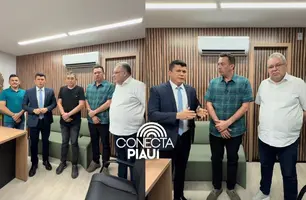 Deputados Rubens Vieira e Florentino Neto anunciam investimentos para Cocal (Foto: Reprodução)