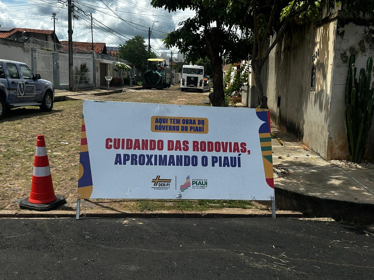 DER inicia obras de pavimentação asfáltica em Teresina