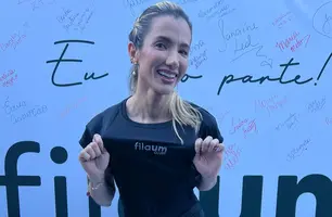 Empresária Jordana Guerra lança o site do Fila Um Clube em tarde animada e festiva (Foto: Instagram)