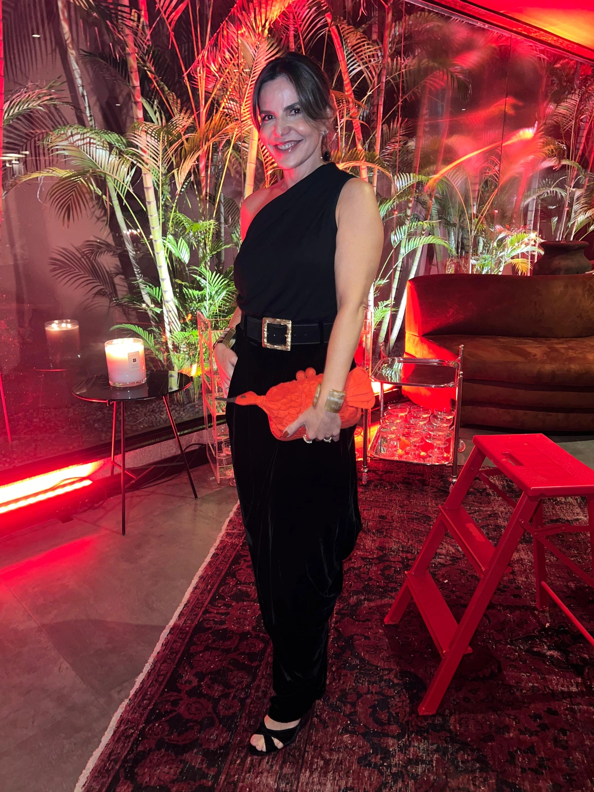 Empresária Larissa Mendes abrilhantando o aniversário da prima Elisabeth Sá