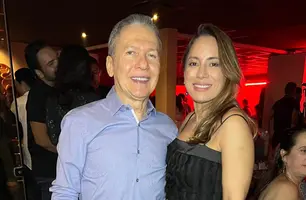 Empresários Jorge Batista Filho e Michelle Reis em noite de festa social marcante (Foto: Instagram)