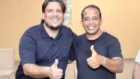 Enzo Samuel recebe adesão de Júnior Macedo à sua pré-candidatura (Foto: Reprodução)